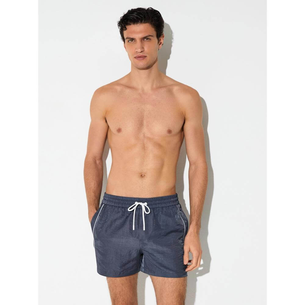 REISS Breeze Piped Drawstring Swim Shorts